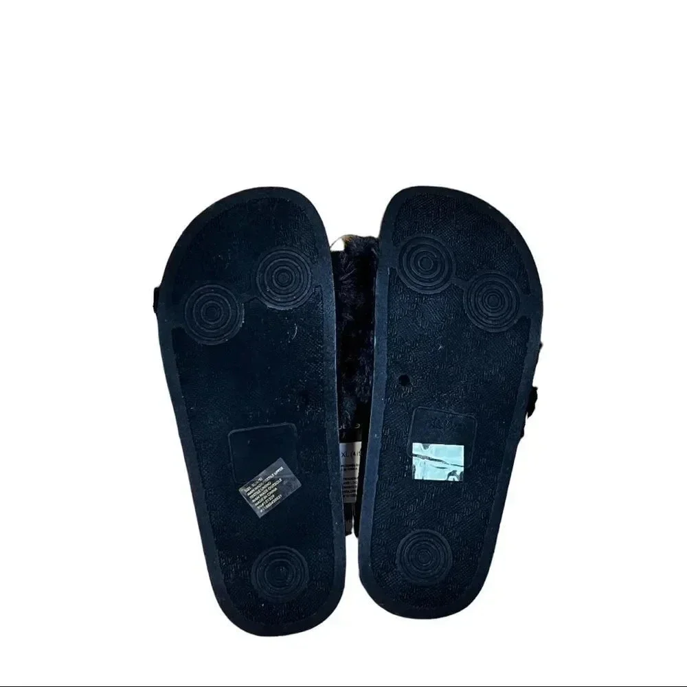Bebe Girls Fur Slides 4/5